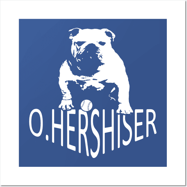 Orel Hershiser Bulldog Wall Art by Pastime Pros